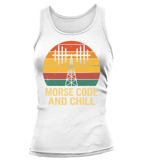Amateur Radio Operator Ham Radio Morse Code And Tank top Woman
