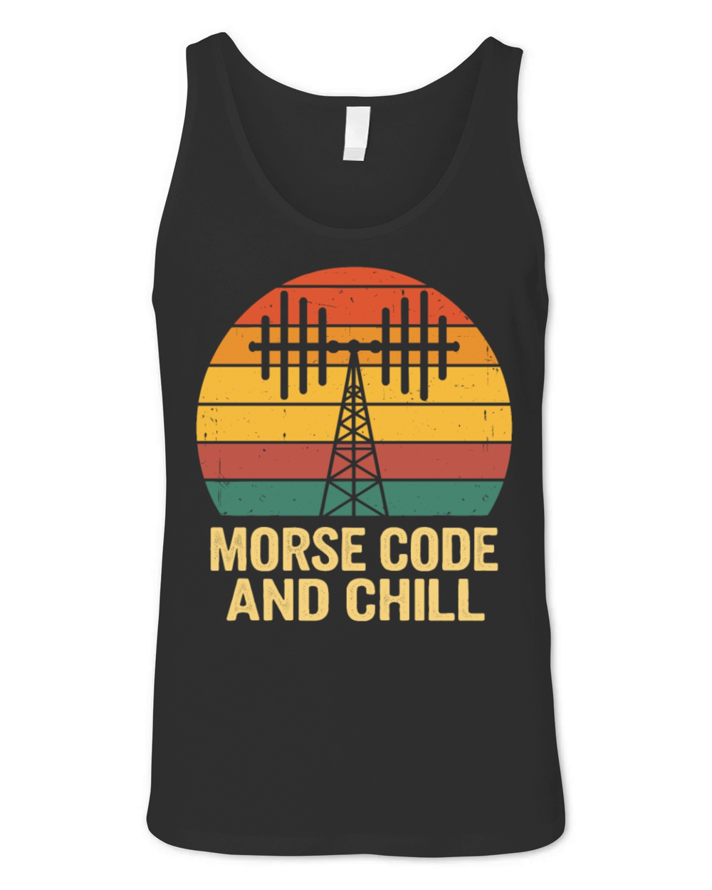 Amateur Radio Operator Ham Radio Morse Code And Unisex Jersey Tank