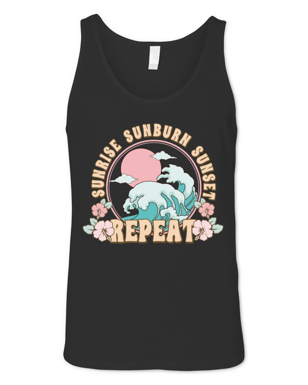 beach summertime Unisex Jersey Tank