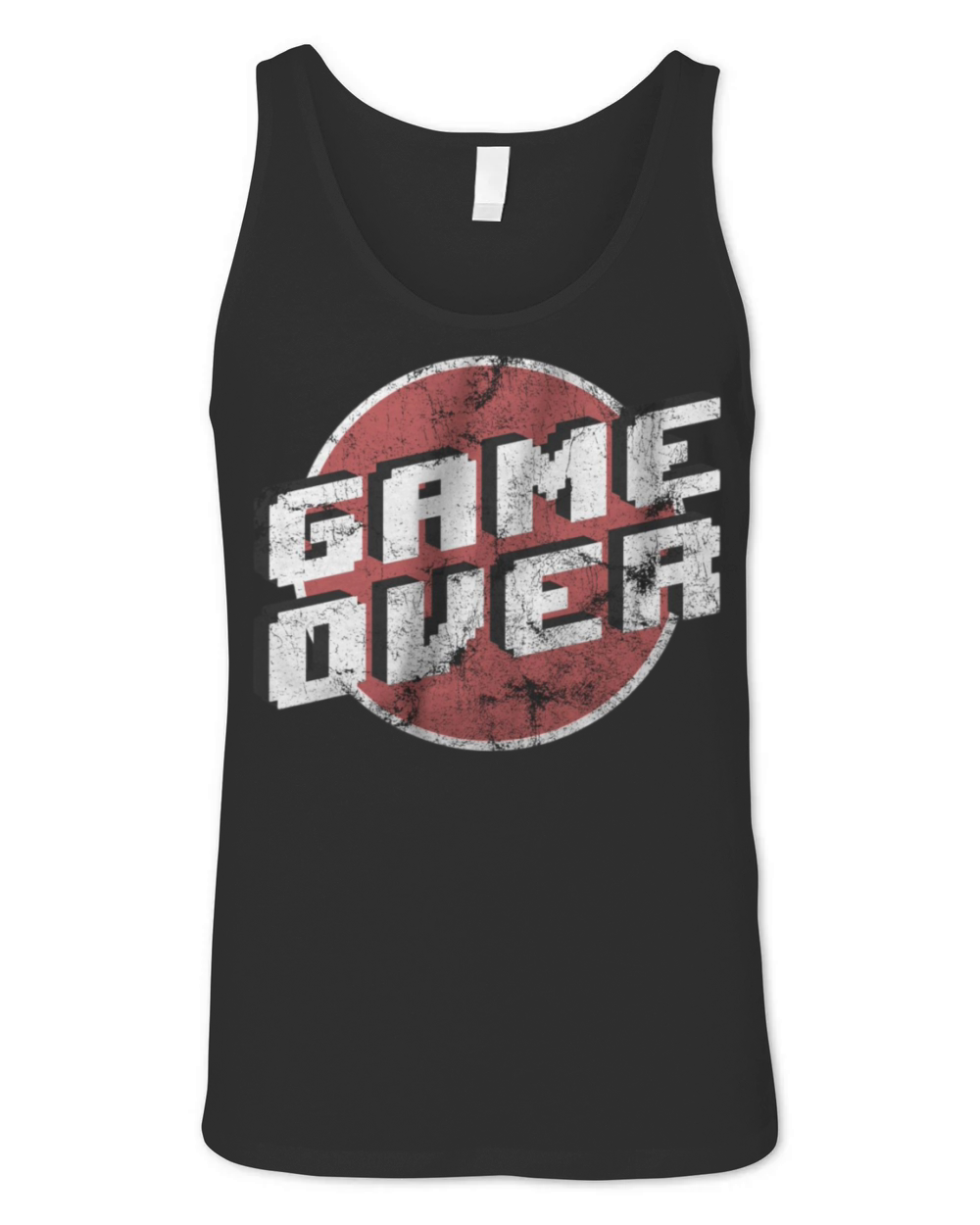 vintage retro game pixel gameover Unisex Jersey Tank