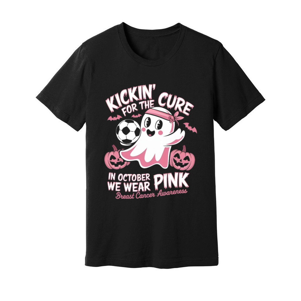 Breast Cancer Awareness Kickin Unisex Jersey Tee