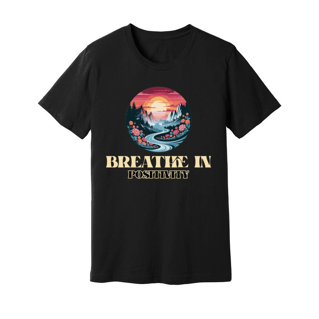 Breathe In Positivity Unisex Jersey Tee