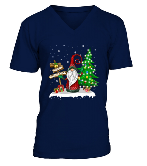 Merry Christmas Gnome Family Christmas V-Neck T-shirt