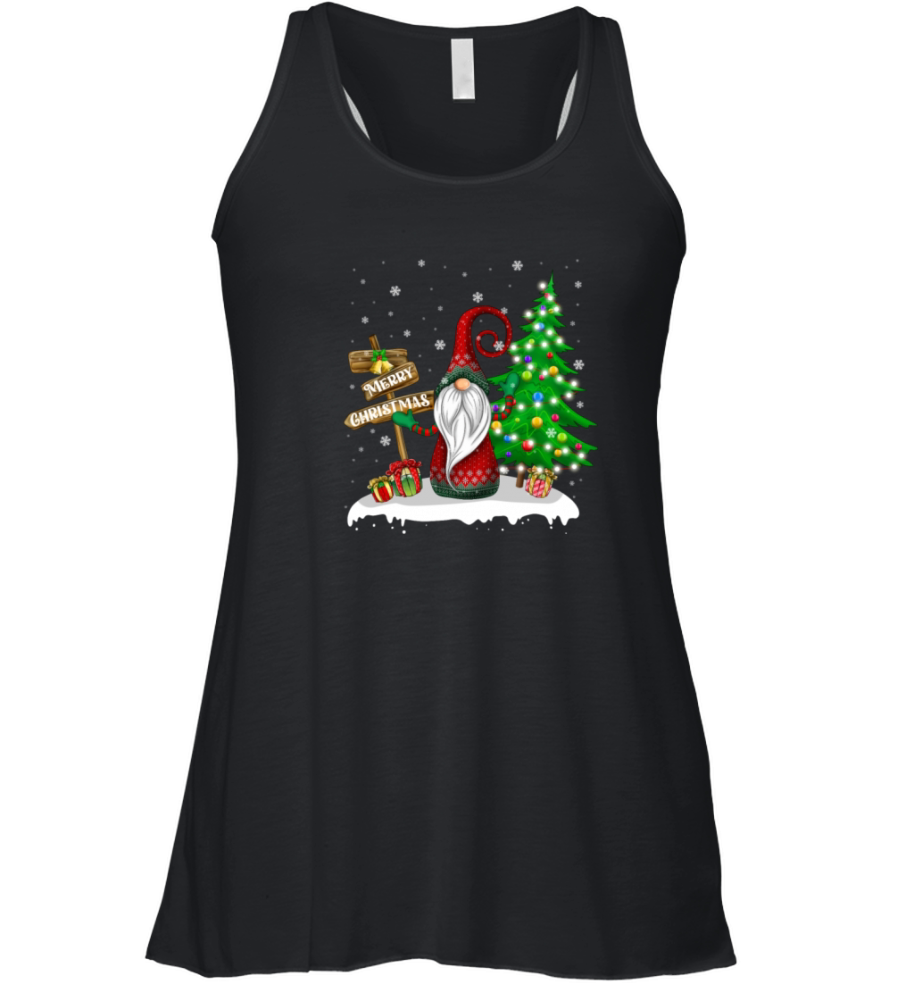 Merry Christmas Gnome Family Christmas Women's Flowy Tank Top