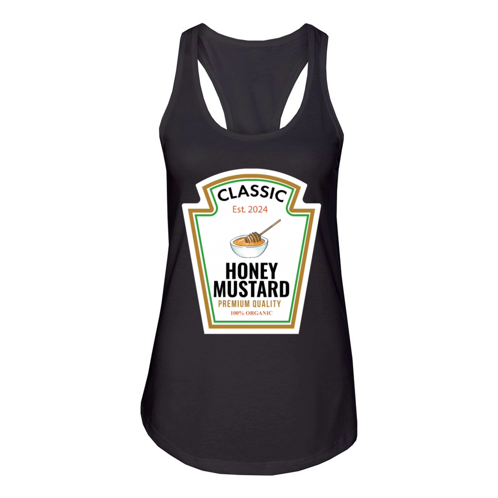Sweet Honey Mustard DIY Group Costum Fun Women's Racerback Tank