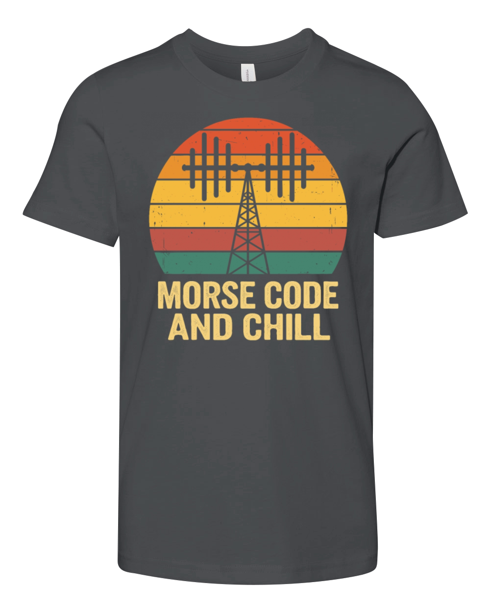 Amateur Radio Operator Ham Radio Morse Code And Youth Unisex Jersey Tee