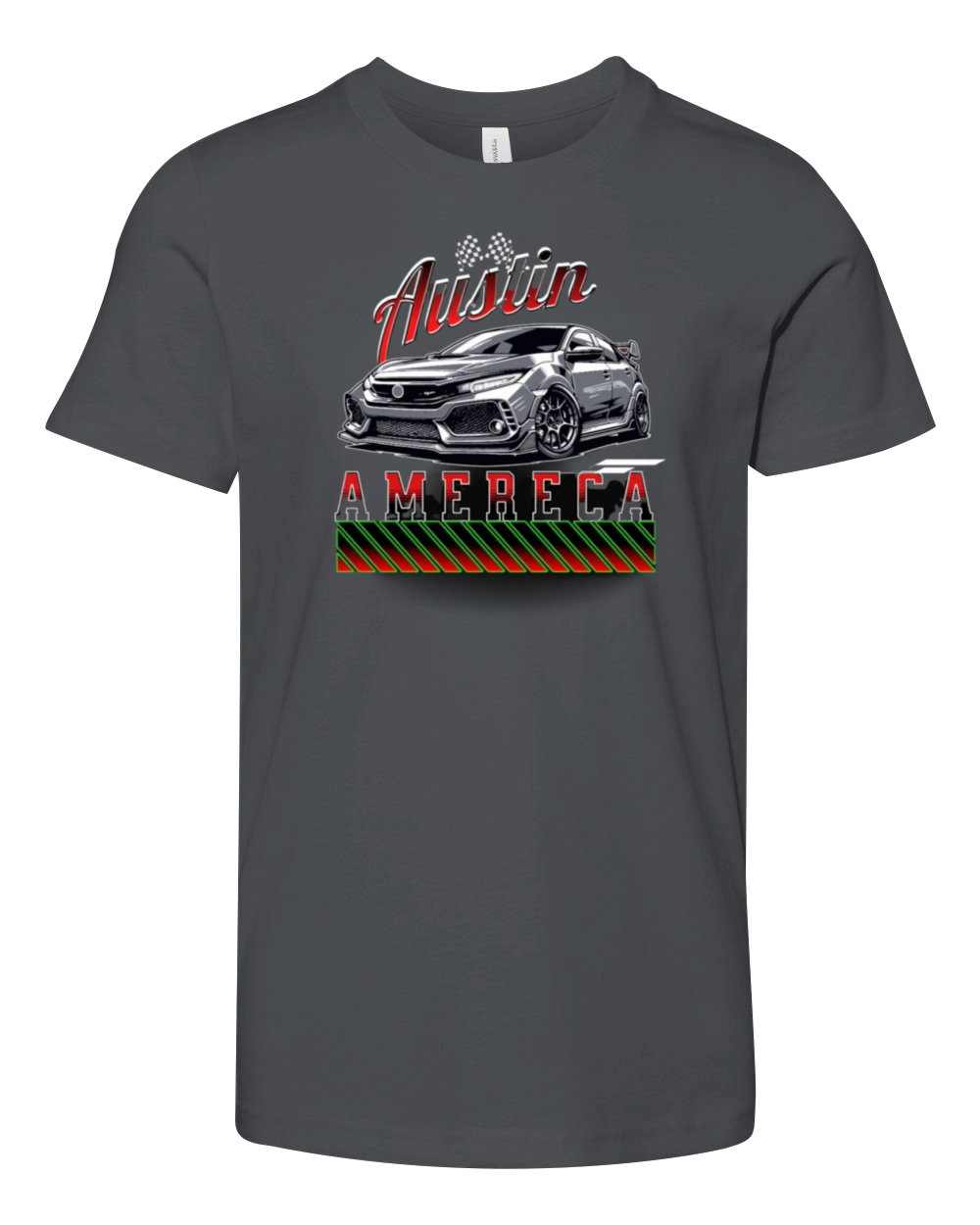Vintage Austin Texas Formula Racing Circuit 2024 Youth Unisex Jersey Tee