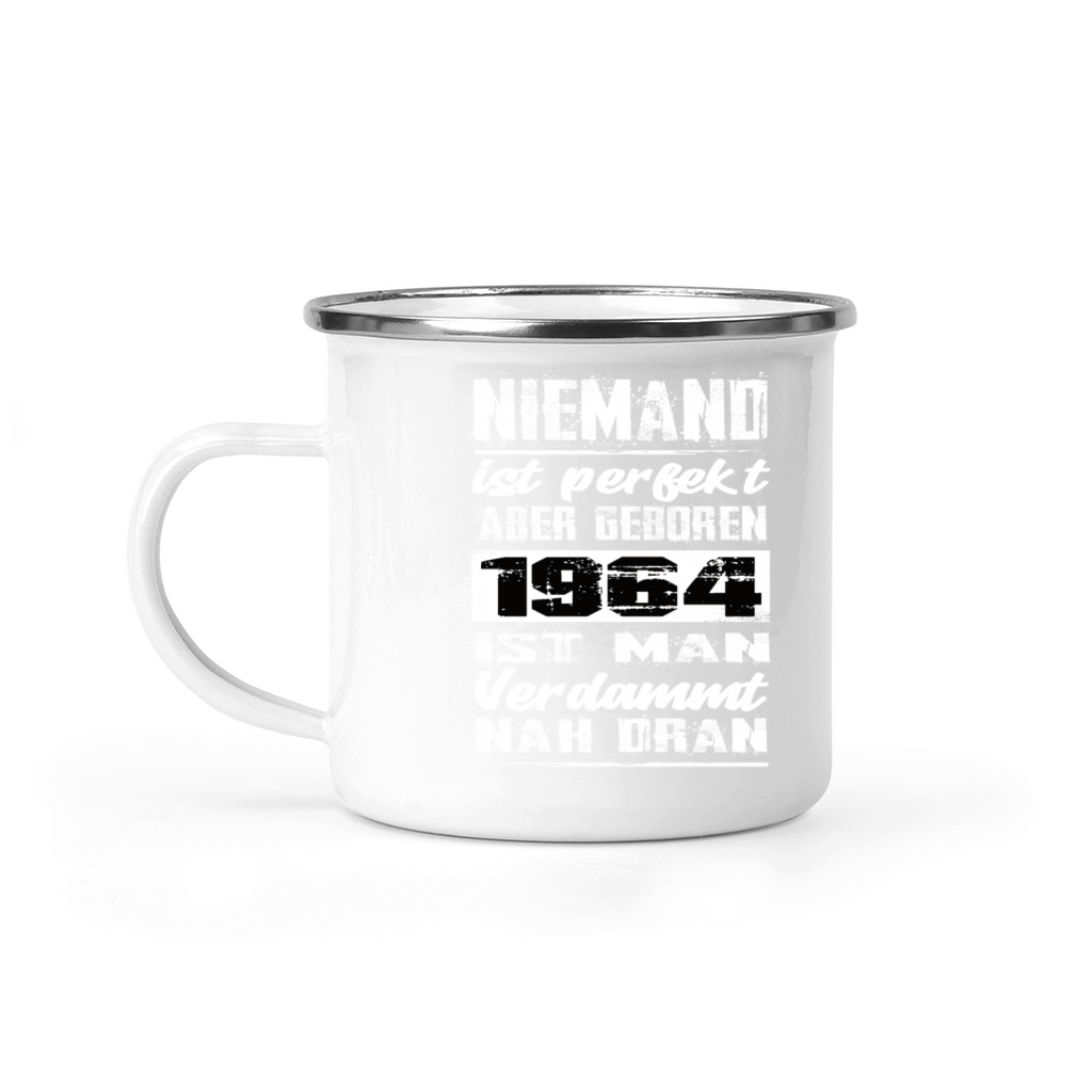 Nobody Is Perfect But Born In 1964 Birthday Camping Mug