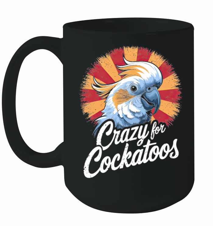 Crazy For Cockatoos Vintage Bird Lovers Ceramic Mug