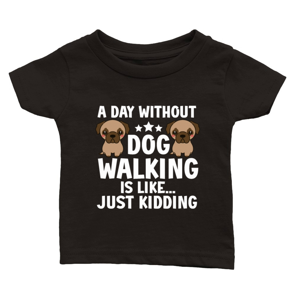 Dog Walker Professional Pet Sitter Dog Walking Classic Baby Crewneck T-shirt