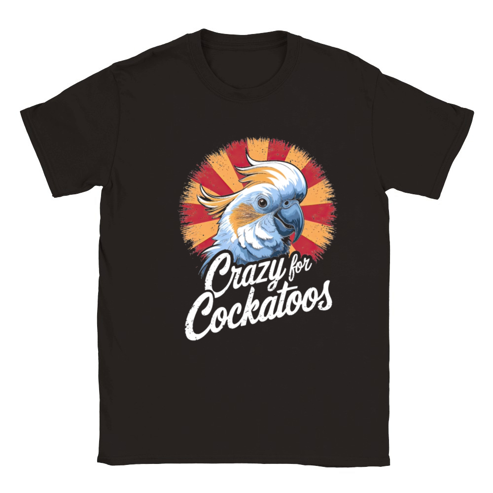 Crazy For Cockatoos Vintage Bird Lovers Classic Kids Crewneck T-shirt