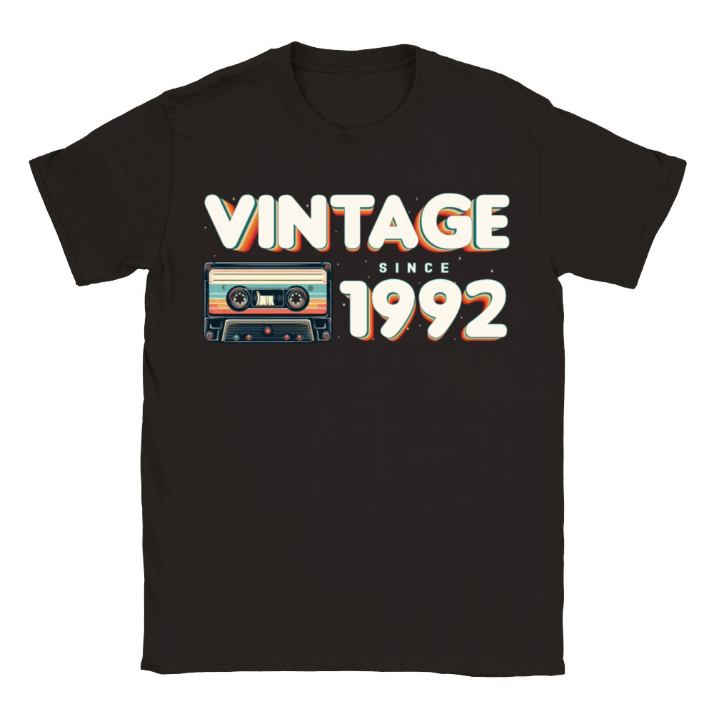Retro Vintage 1992 Nostalgic Birthday Men Women Classic Kids Crewneck T-shirt