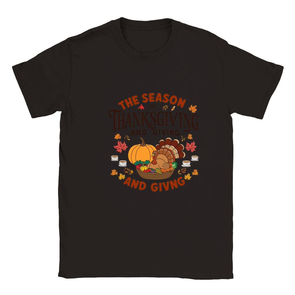 Season of gratitude and giving Classic Kids Crewneck T-shirt