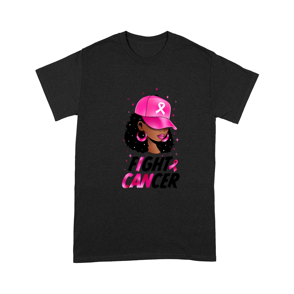 In October We Wear Pink Black Woman Breast Cancer Comfort T-shirt