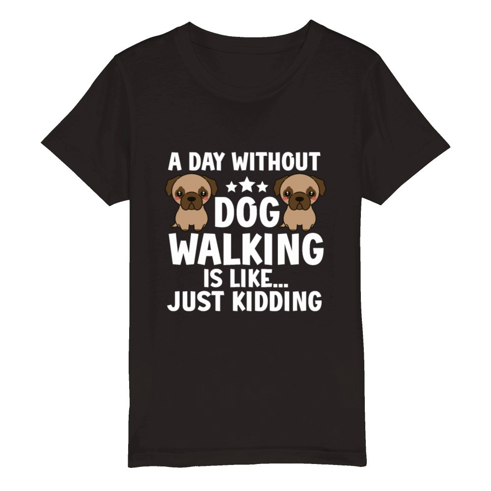 Dog Walker Professional Pet Sitter Dog Walking Organic Kids Crewneck T-shirt