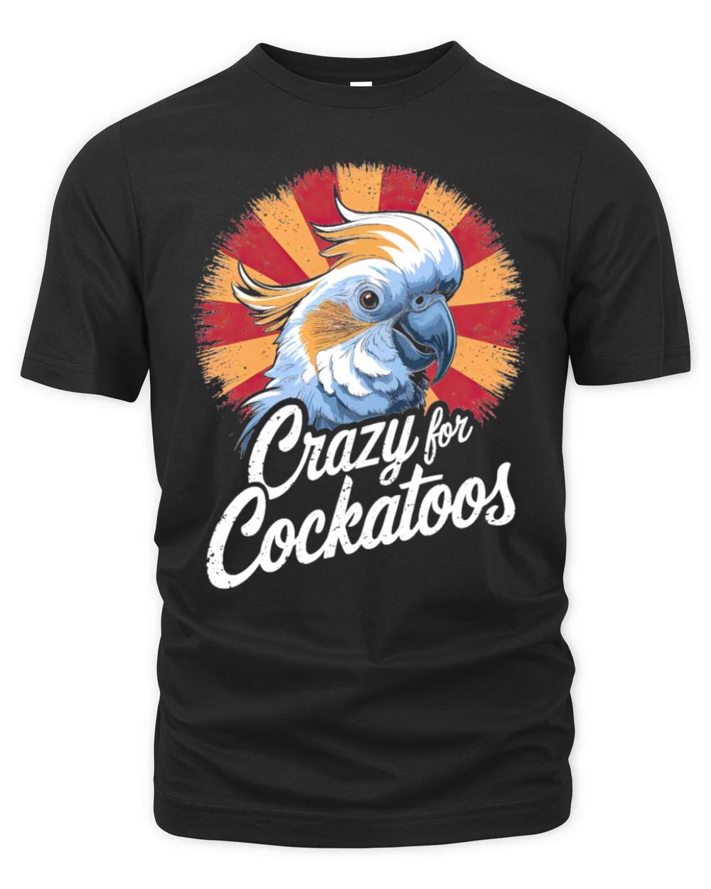 Crazy For Cockatoos Vintage Bird Lovers Organic Unisex T-shirt
