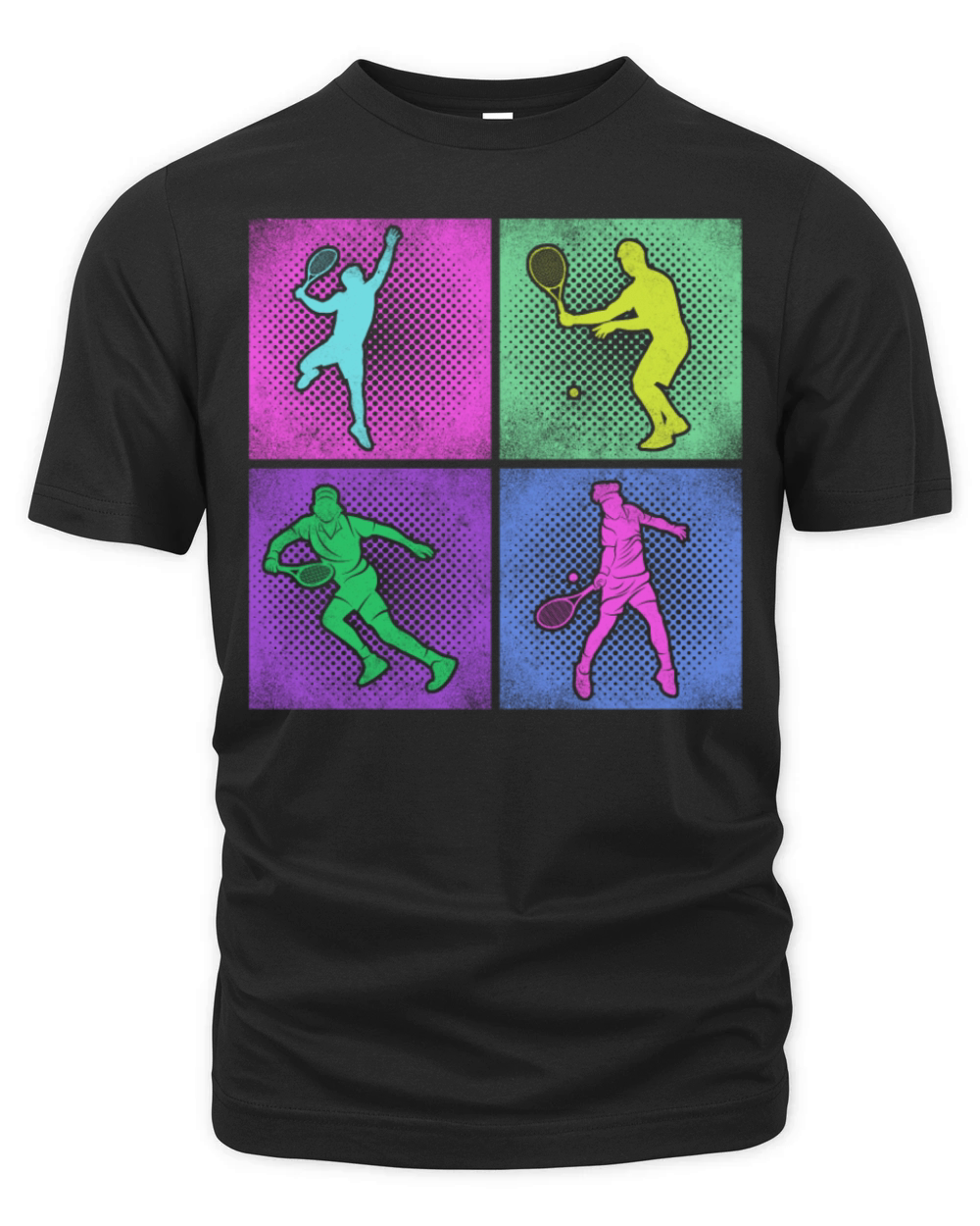Funny Tennis Player Racket 80s 90 Organic Unisex T-shirt
