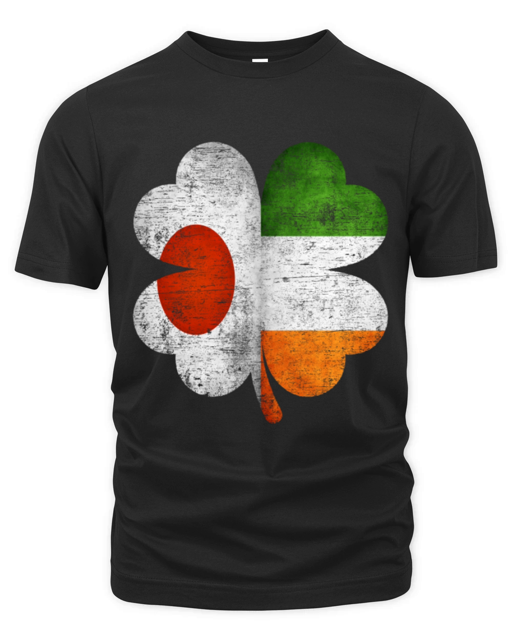 Japanese Irish Shamrock Japan Ireland Flag Organic Unisex T-shirt