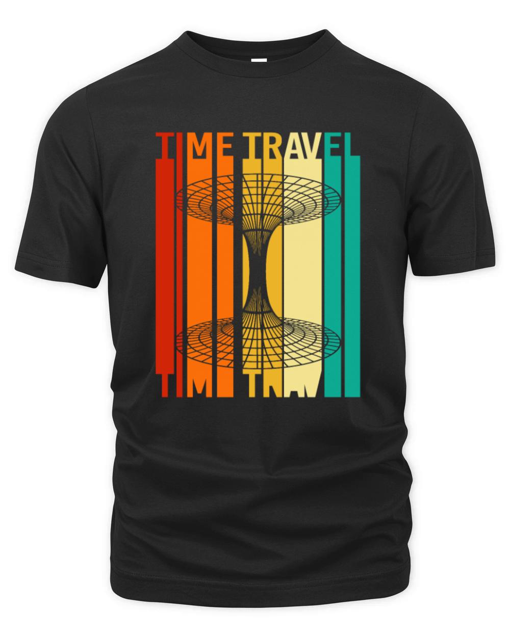 Retro Vintage Quantum Physics Time Travel Organic Unisex T-shirt