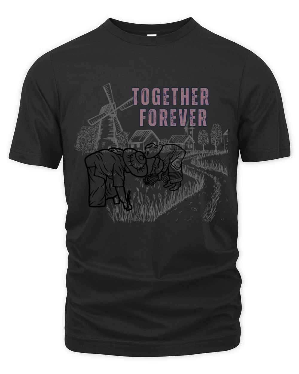 Together forever - till death do us part Organic Unisex T-shirt