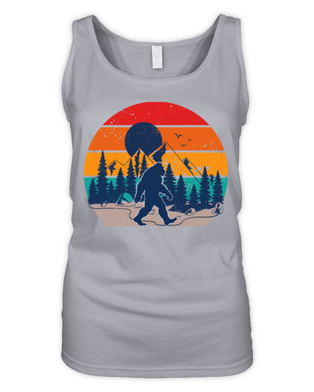 Bigfoot Retro Vintage 70s 80s Sasquatch Lovers Men Organic Women's Tank Top