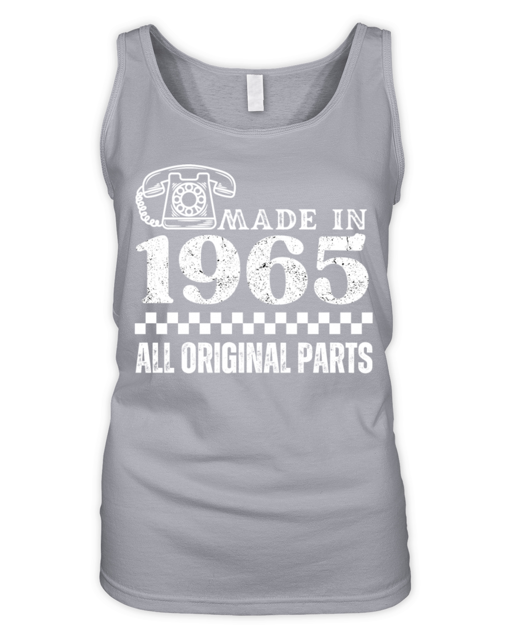 Made in 1965 All Orginal Parts Vintage Phone Desig Organic Women's Tank Top