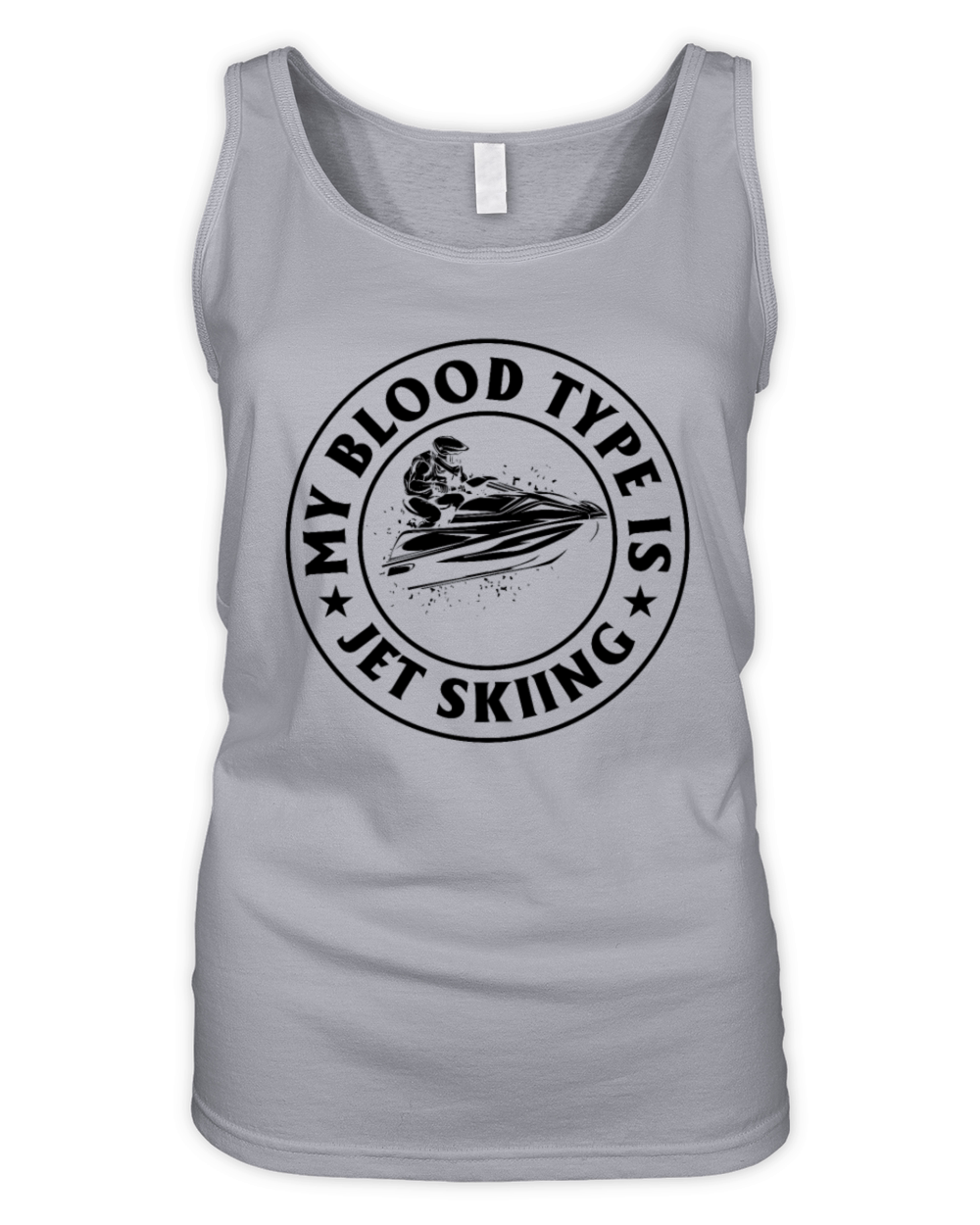 My blood type is Jet skiing - Funny Jetski Rider J Organic Women's Tank Top