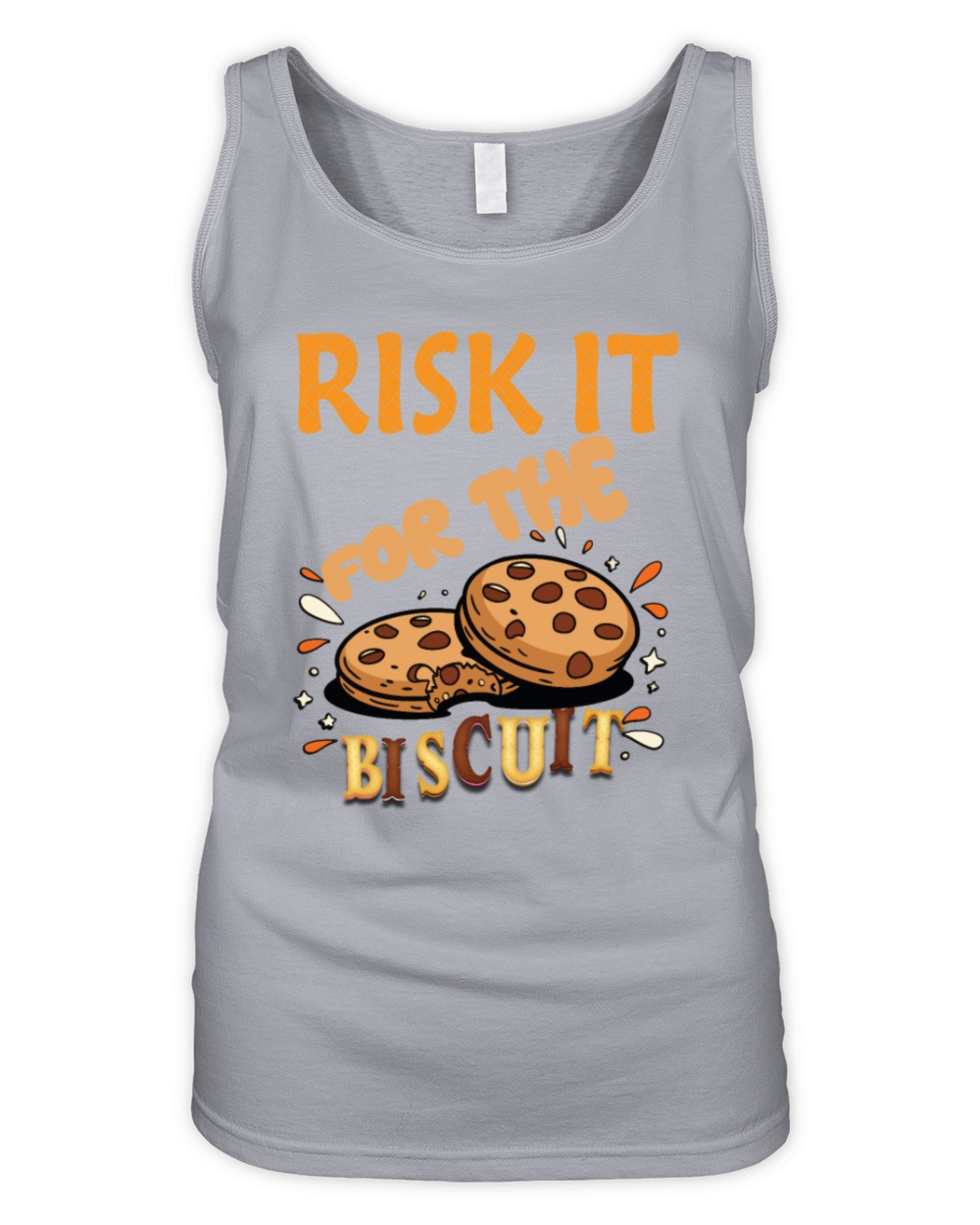 RISK IT FOR THE BISCUIT MOTIVATION Organic Women's Tank Top