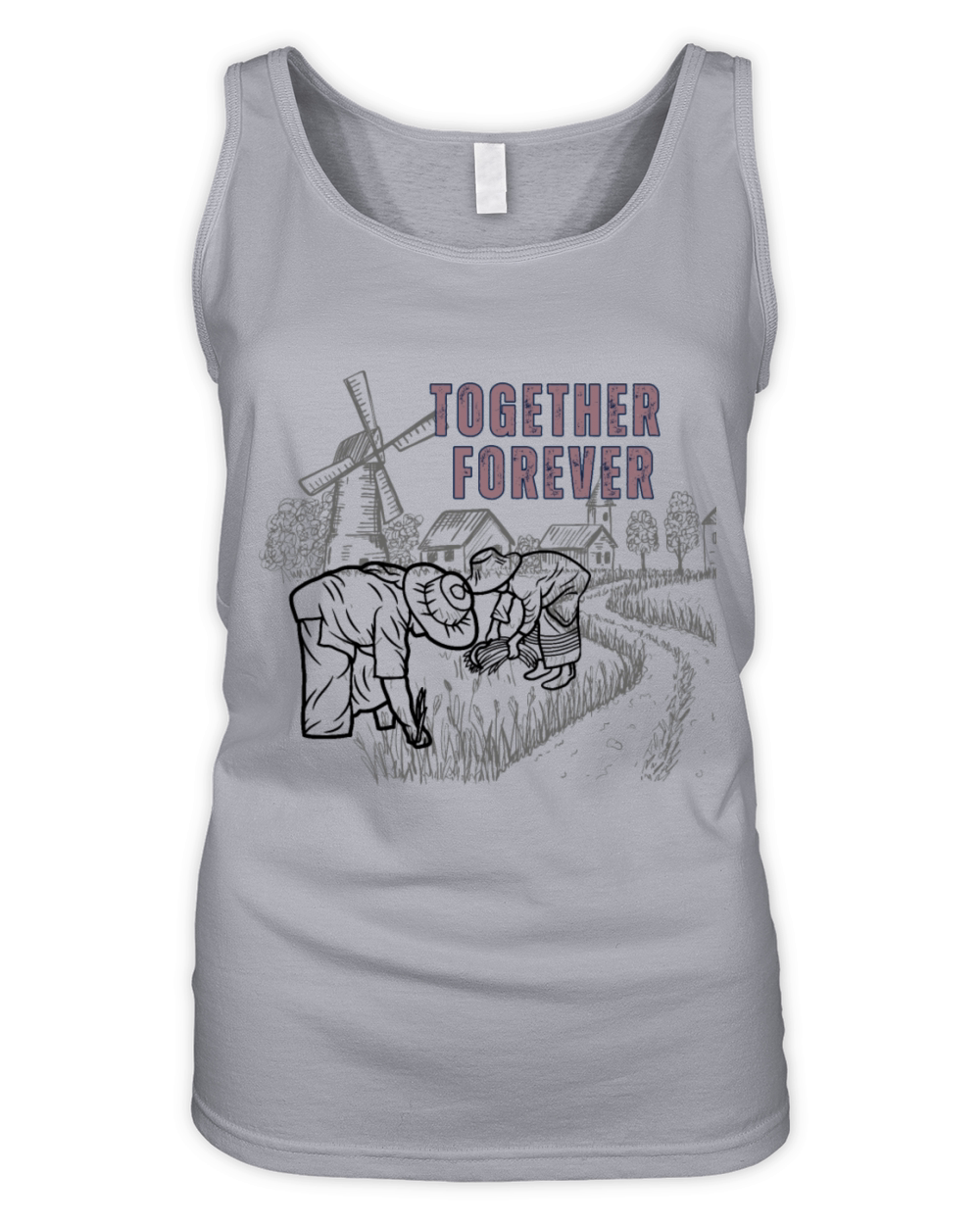 Together forever - till death do us part Organic Women's Tank Top