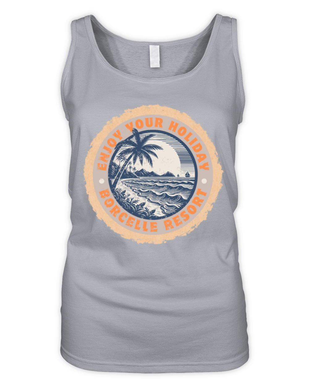Vintage Resort Holiday Organic Women's Tank Top