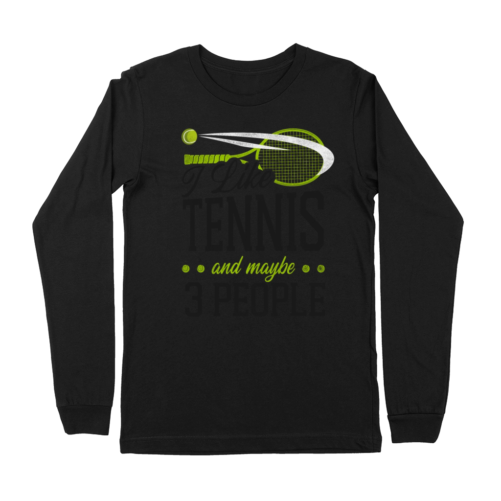 Funny Tennis Player Racket I Like Premium Long Sleeve