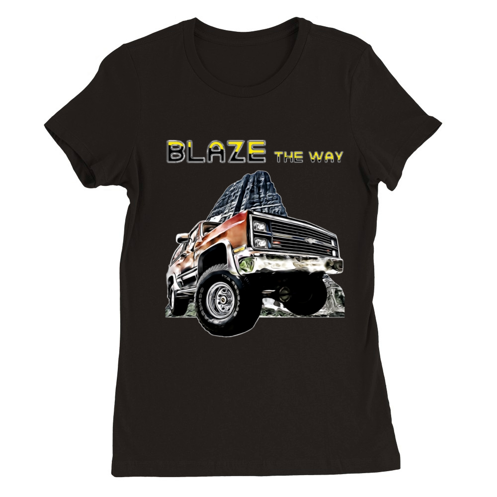 Blazer Lifted Squarebody Truck K5 Jimmy Suburban Premium Womens Crewneck T-shirt