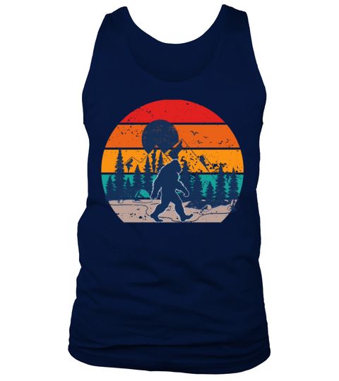 Bigfoot Retro Vintage 70s 80s Sasquatch Lovers Men Tank Top Unisex
