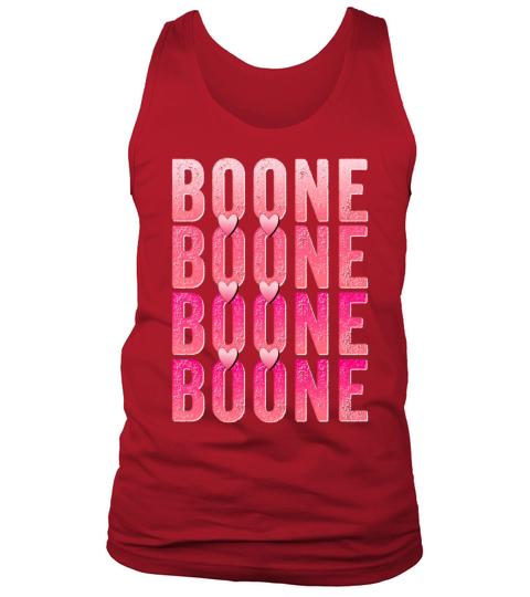 Boone Personalized Name I Love Boone Vintage Tank Top Unisex