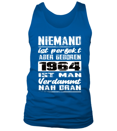 Nobody Is Perfect But Born In 1964 Birthday Tank Top Unisex