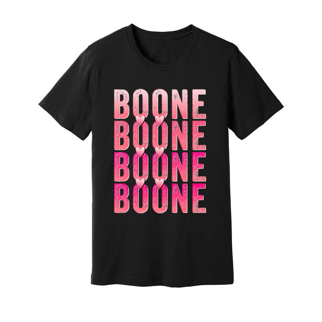 Boone Personalized Name I Love Boone Vintage Unisex Jersey Tee