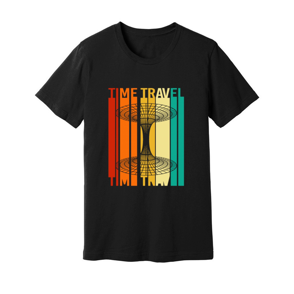 Retro Vintage Quantum Physics Time Travel Unisex Jersey Tee