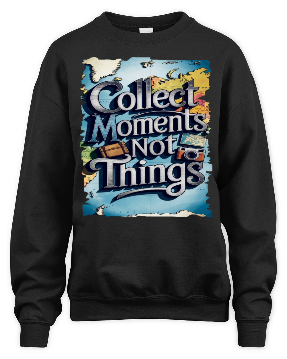 Travel Quote to get inspired N06 Unisex Premium Crewneck Sweatshirt