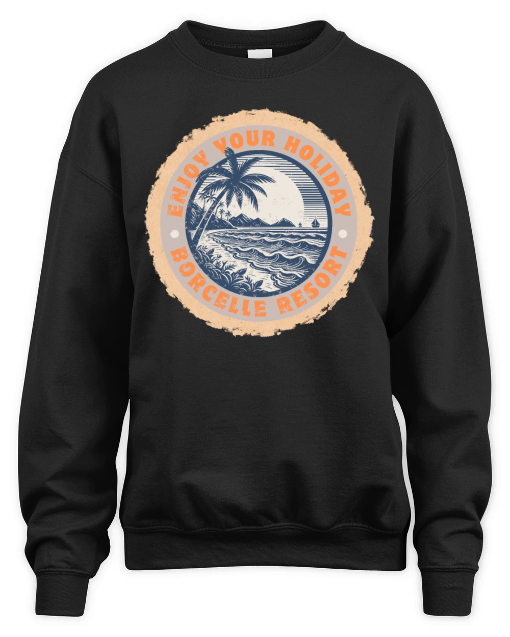 Vintage Resort Holiday Unisex Premium Crewneck Sweatshirt