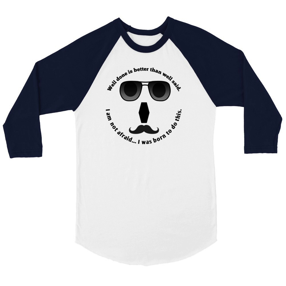 Achievement Quotes Unisex ¾ sleeve Raglan T-shirt
