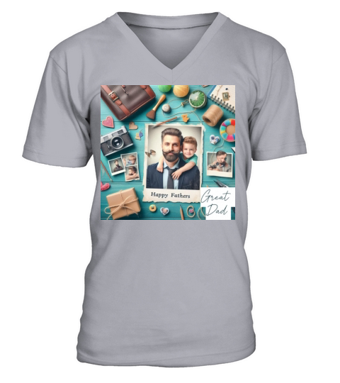 Fathers Day V-Neck T-shirt