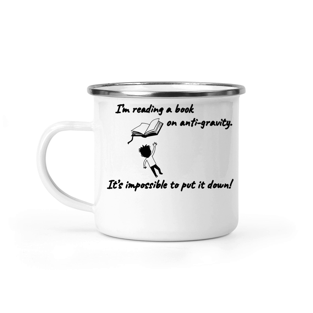 Anti Gravity Book Science Joke Camping Mug