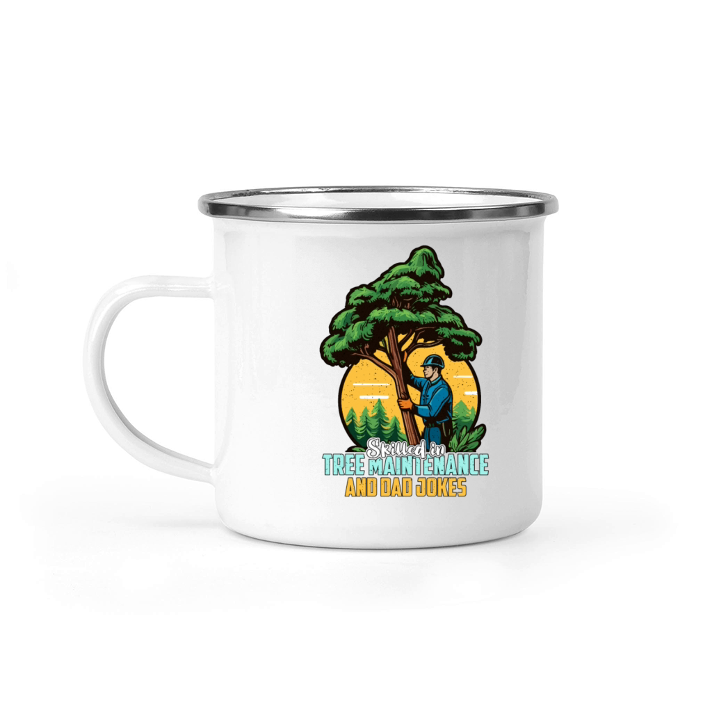 Arborist Skilled In Tree Maintenance Forest Worker Camping Mug