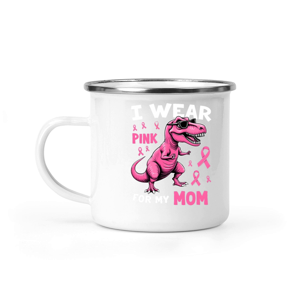 Breast Cancer Pink Awareness Design Camping Mug