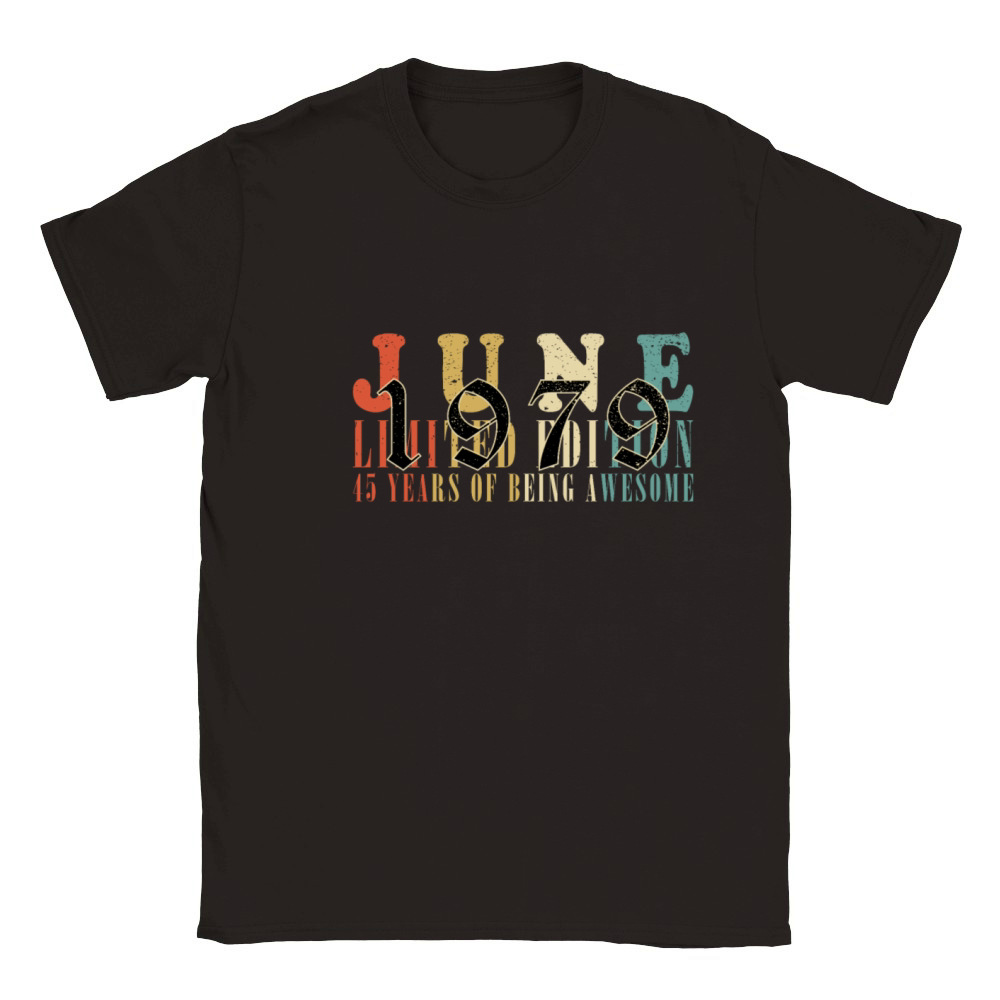 45th birthday 45 years June 1979 Classic Kids Crewneck T-shirt