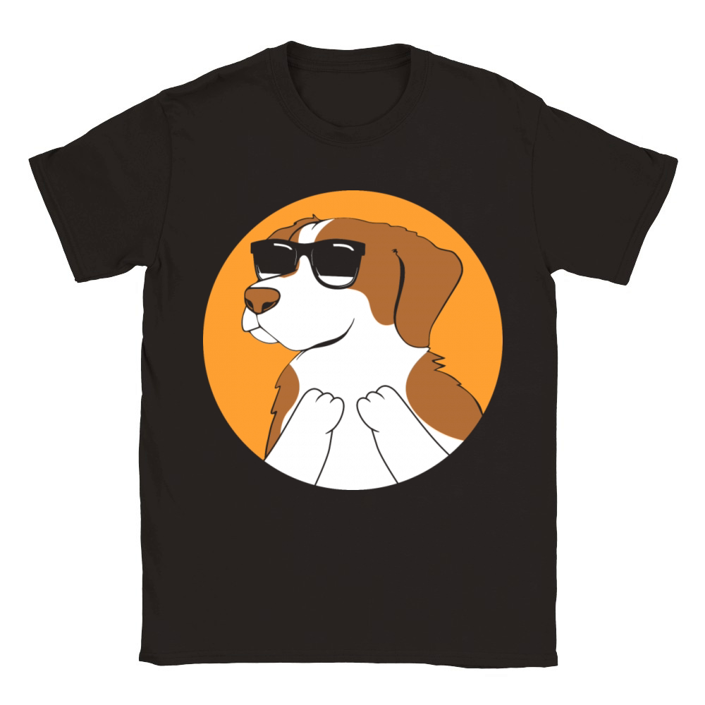 Pet Lover Brittany Spaniel Dog With Sunglasses Classic Kids Crewneck T-shirt