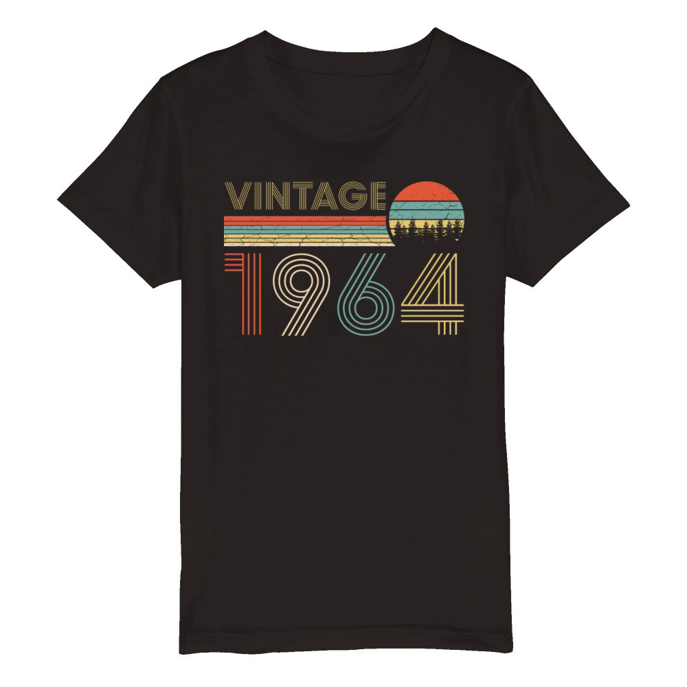 Vintage 1964 Organic Kids Crewneck T-shirt