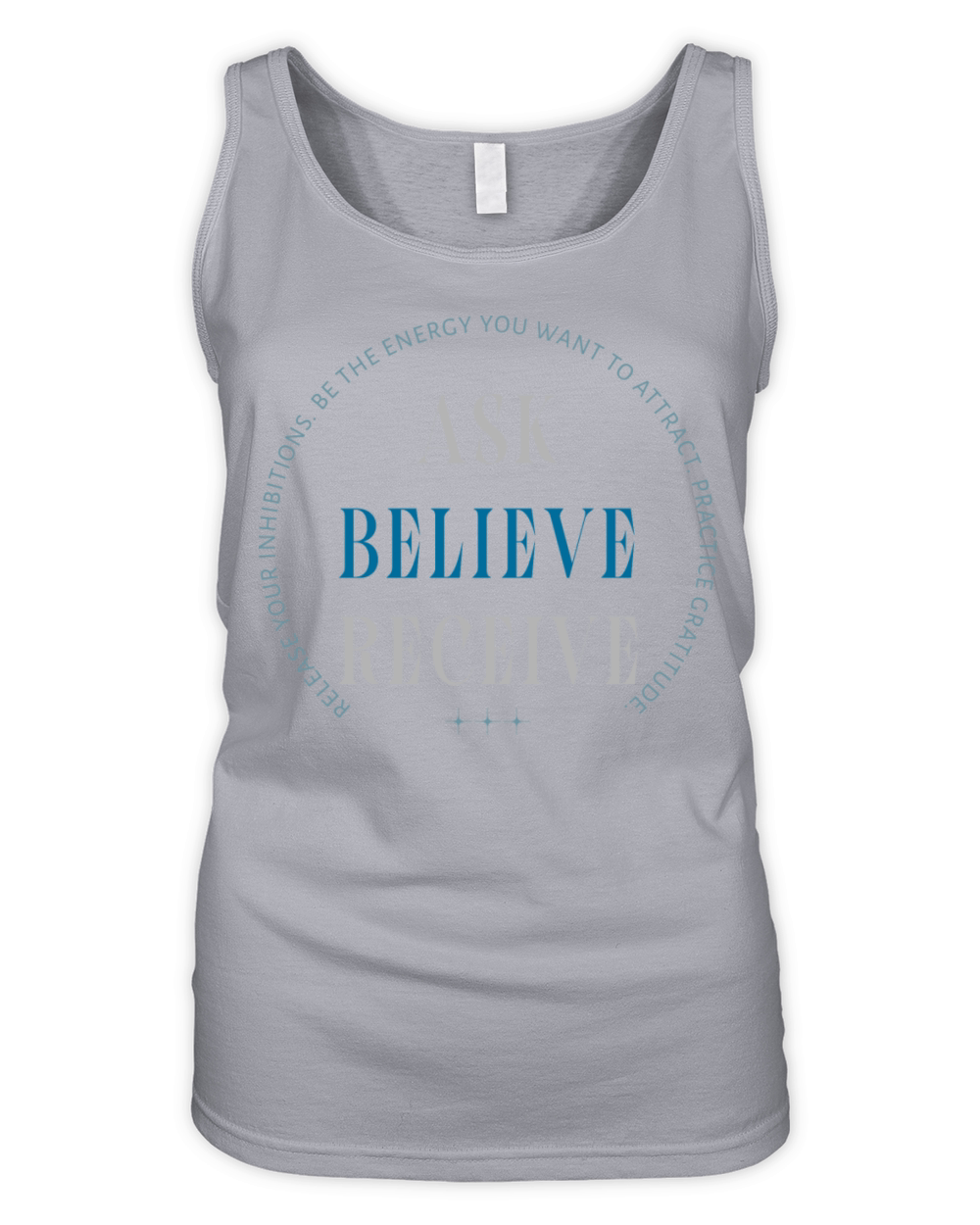 ASK BELIEVE RECEIVE Organic Women's Tank Top