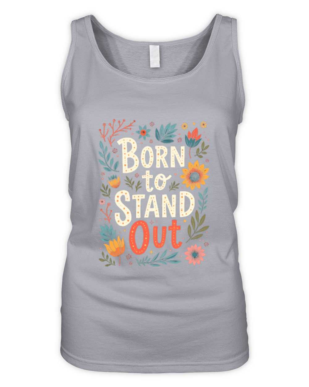 Born to Stand Out Street Art Organic Women's Tank Top