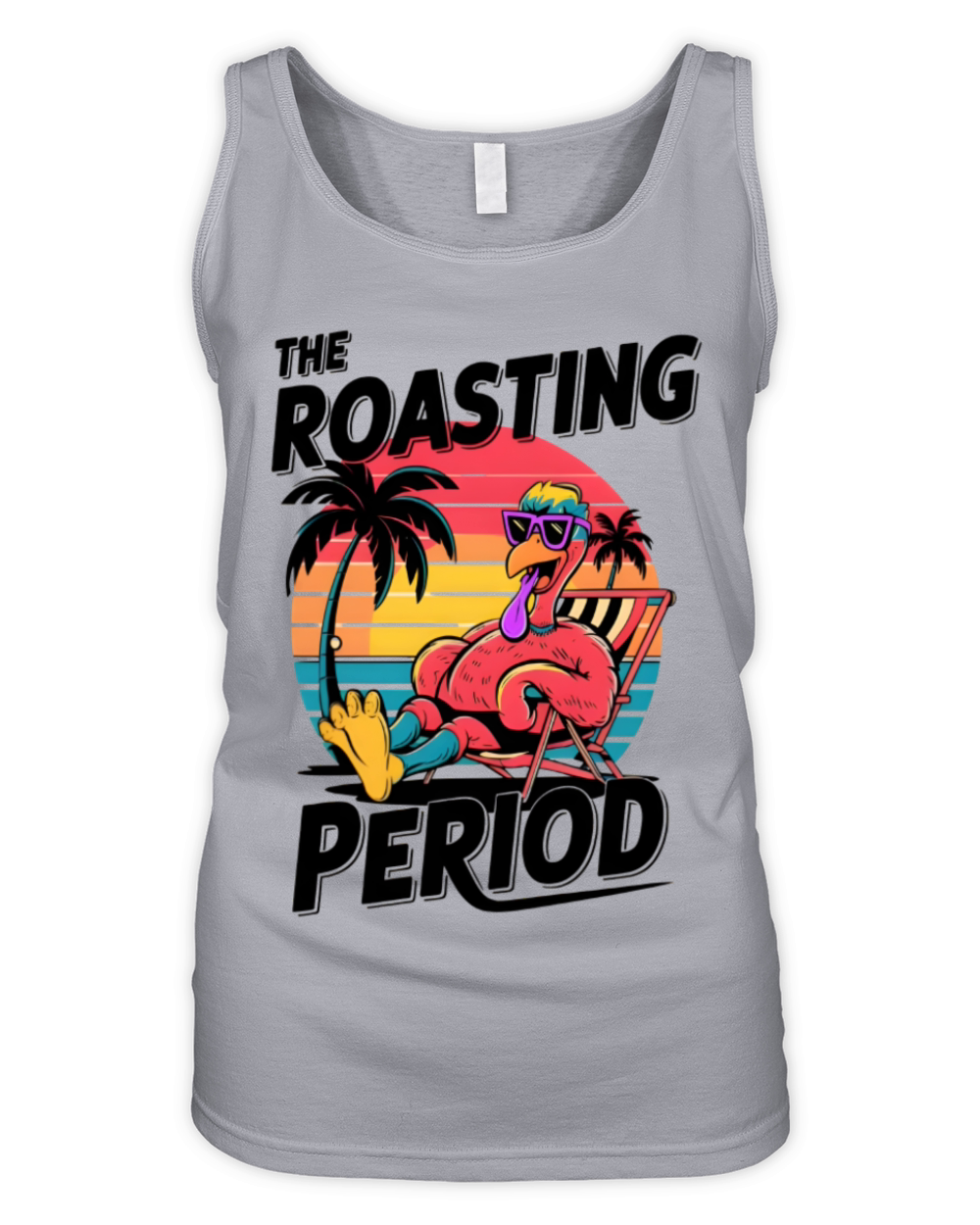 Retro Turkey Roasting Organic Women's Tank Top